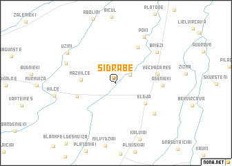 map of Sidrabe
