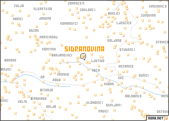 map of Sidranovina