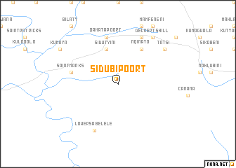 map of Sidubi Poort