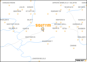 map of Sidutyini