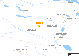 map of Sidvallen