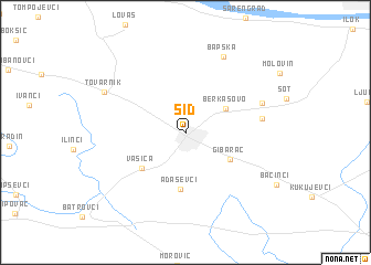 map of Šid