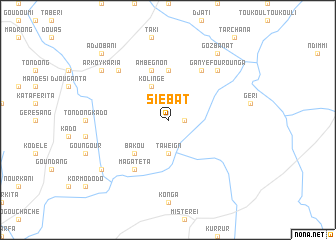 map of Siébat