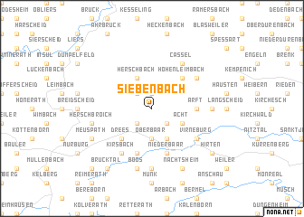 map of Siebenbach