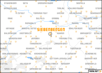 map of Siebenbergen