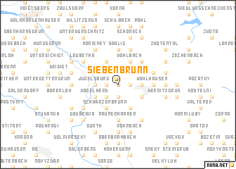 map of Siebenbrunn