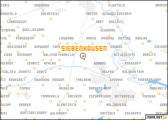 map of Siebenhausen