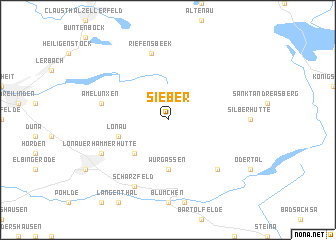 map of Sieber