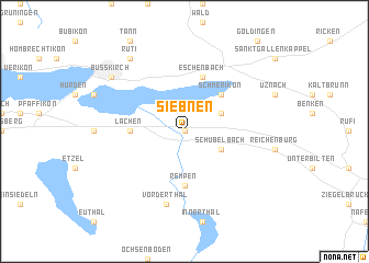 map of Siebnen