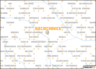 map of Sieciechowice