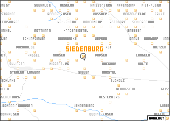 map of Siedenburg