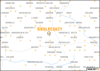 map of Siedlec Duży