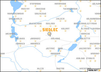 map of Siedlec