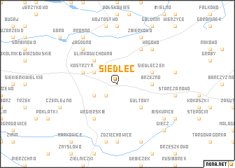 map of Siedlec