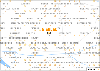 map of Siedlec