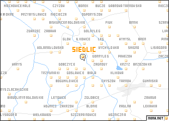 map of Siedlic