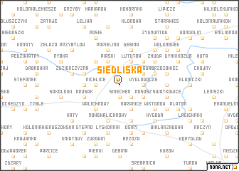 map of Siedliska