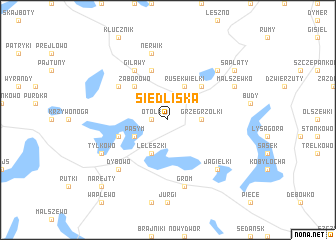 map of Siedliska