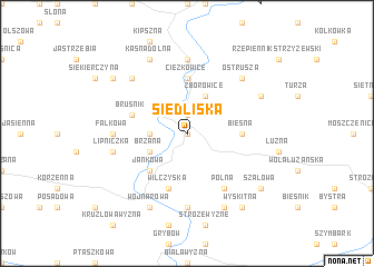 map of Siedliska