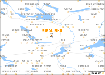 map of Siedliska