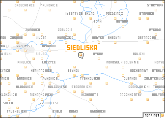 map of Siedliska