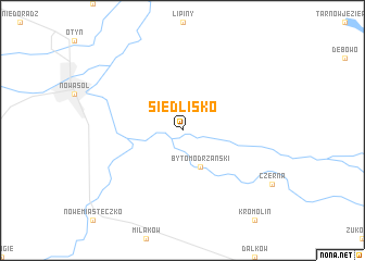 map of Siedlisko