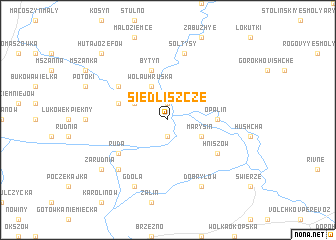 map of Siedliszcze