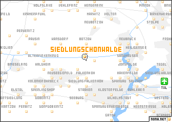 map of Siedlung Schönwalde