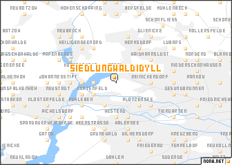 map of Siedlung Waldidyll