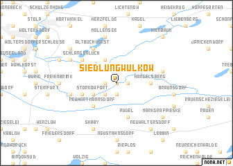 map of Siedlung Wulkow