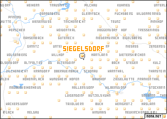 map of Siegelsdorf