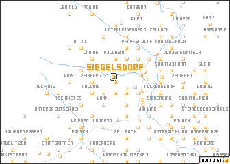 map of Siegelsdorf