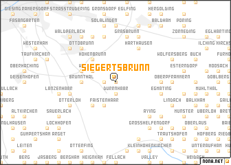 map of Siegertsbrunn