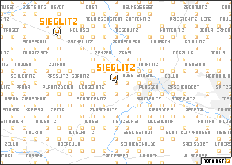 map of Sieglitz