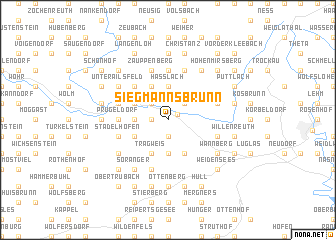 map of Siegmannsbrunn