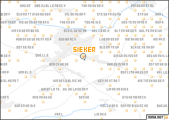 map of Sieker