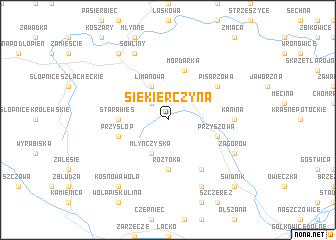 map of Siekierczyna