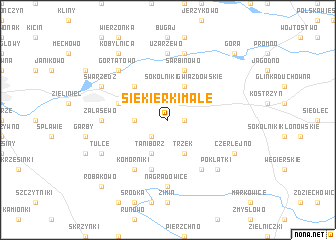 map of Siekierki Małe