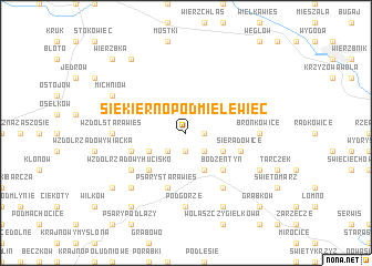 map of Siekierno Podmielewiec