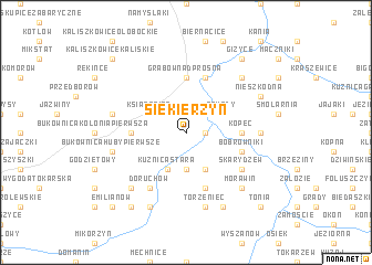 map of Siekierzyn