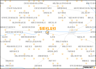 map of Siekluki