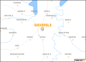 map of Siékorolé