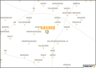 map of Siékoro