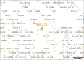 map of Sielce