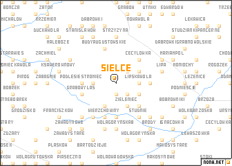 map of Sielce