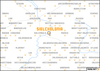 map of Sielc Kolonia