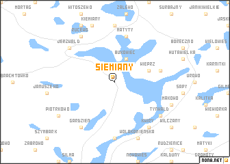 map of Siemiany