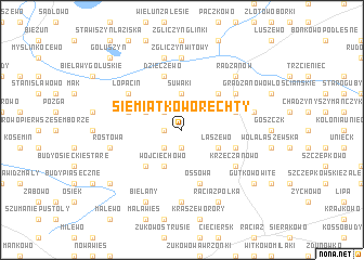 map of Siemiątkowo Rechty