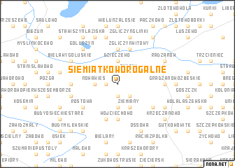 map of Siemiątkowo Rogalne