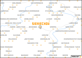 map of Siemiechów